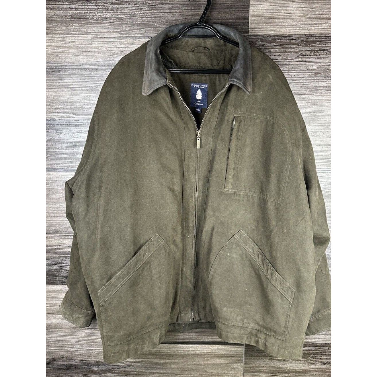 Roundtree And York Outdoor Coat With Removable Liner Size Large